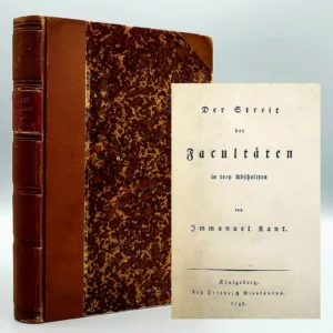A cover of Immanuel Kant's "The conflict of the faculties (1798)"