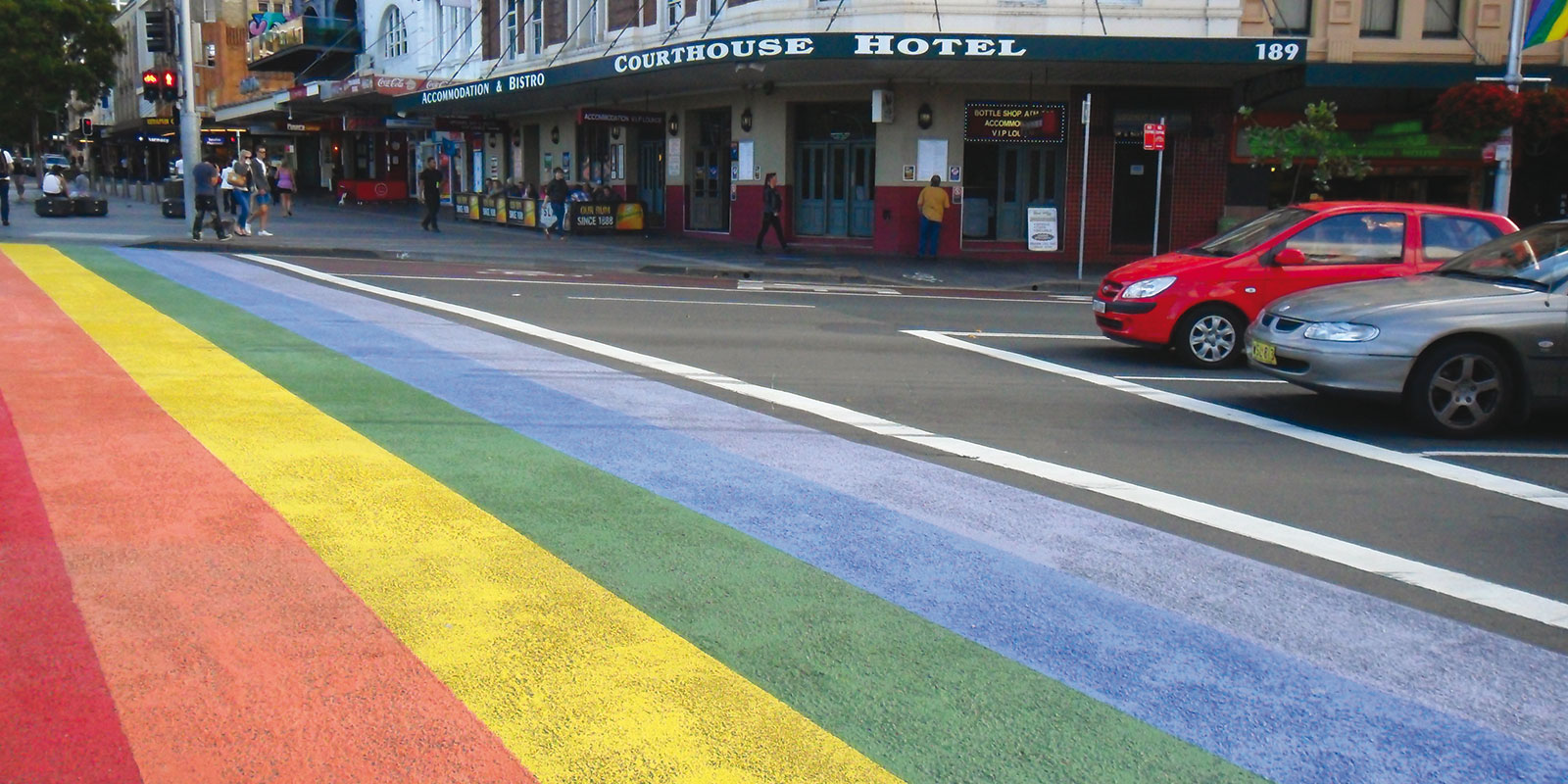 'Taylor Square Rainbow Crossing' by Steven Cateris