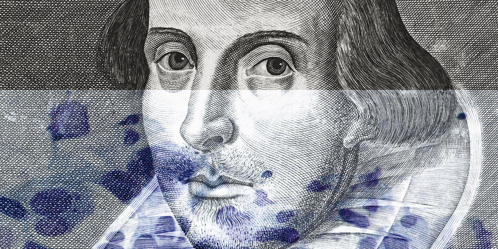 The Droeshout portrait of William Shakespeare, Martin Droeshout [public domain]