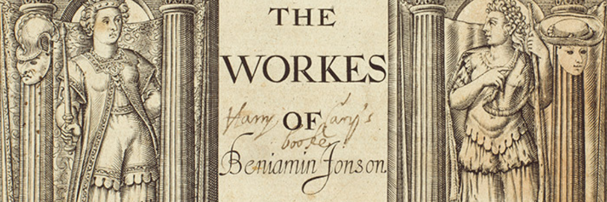 Frontispiece of the works of Ben Jonson 