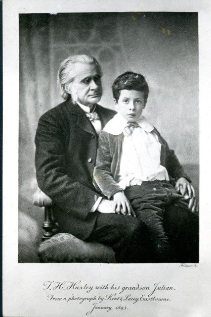 Photo of Grandfather and Grandson: Thomas Henry and Julian Huxley,